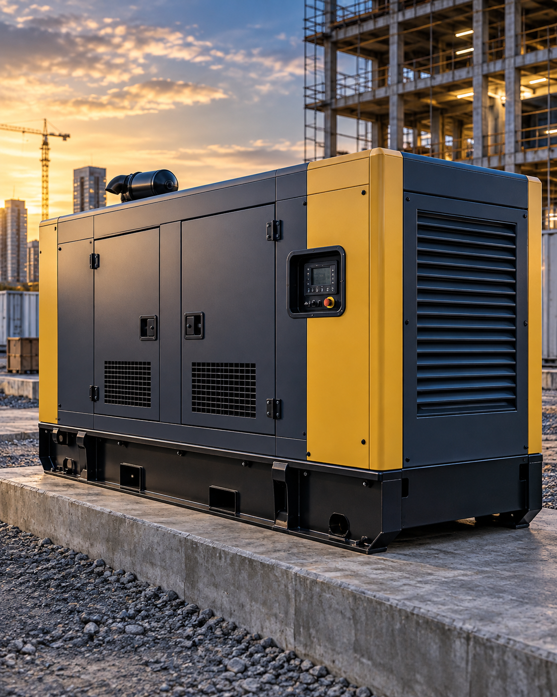 Diesel generator for construction and industrial backup power in Africa